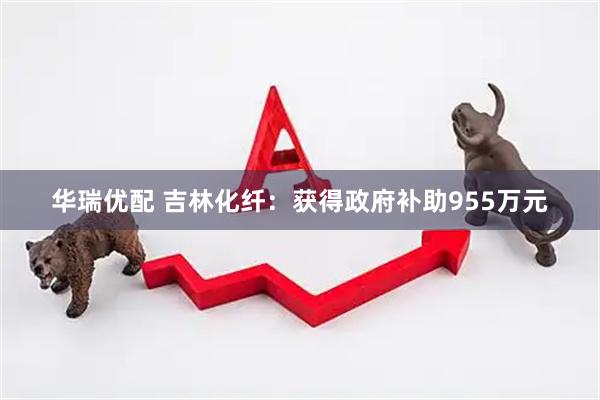 华瑞优配 吉林化纤：获得政府补助955万元